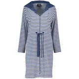 CAWÖ Home Bademäntel Damen Kurzmantel mit Kapuze Campus 834 nachtblau - 16 XL - XL