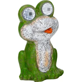 NÄVE Dekoleuchte Kunststoff H: 19cm inkl. animierte LED Augen grün