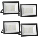 loyal 4 Stücke LED Strahler Außen 200W, Warmweiß 3000K Superhell LED Strahler,20000LM Flutlicht LED Außen, IP65 Wasserdicht LED Scheinwerfer,Baustrahler für Garage,Hotel,Gärten