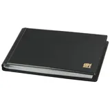 Schwäbische Albumfabrik SAFE 226 Taschen-Banknotenalbum (schwarz) - Geldschein Aufbewahrung - mit 20 Seiten für 20/40 Banknoten max. 185 x 93 mm