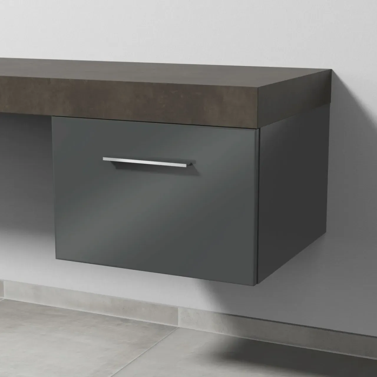 Sanipa Anbau-/Solitärschrank mit Auszug 2morrow (G2231) 340x500x520, G223179 G223179