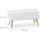 Relaxdays Sitztruhe 10025734_49 weiß Holz 80,0 cm
