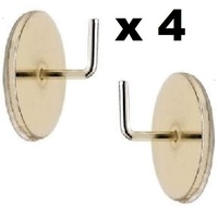 ATELIERS 28 runde Halterungen aus Metall, ideal für Gardinenstange, rund, D7 oder 10, 2 oder 4 Stück