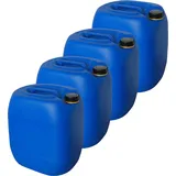 4 x 30 Liter Kanister Wasserkanister Campingkanister Farbe blau lebensmittelecht (4x30 knb)