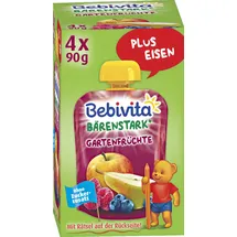 Bebivita Kinder Spaß Gartenfrüchte 4 x 90 g