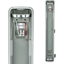V-Tac LED Feuchtraumlampe 10 W 60 cm 1 Flammig Grau/Transparent