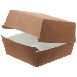 75 Stk. Hamburger Box nature 11,5x10,5x8 cm