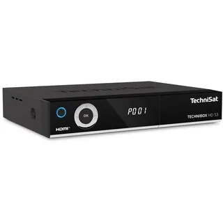 TechniSat TECHNIBOX HD S3 - HD Sat-Receiver mit Twin-Tuner (HDTV, DVB-S2, PVR Aufnahmefunktion via USB oder im Netzwerk, HbbTV, CI+, HDMI) schwarz