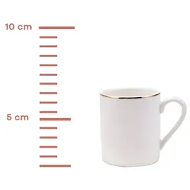 KARACA Kaffeetasse 0,08 l Weiß 6 St.