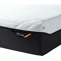 Tempur Viscomatratze Pro Luxe® Coolquilt, Weiß, Textil, 160x200 cm, Made in Denmark, Über- und Sondergrößen erhältlich, Bezug abnehmbar/waschbar, für Hausstauballergiker geeignet, verstellbare Lattenroste schadstoffgeprüft, alternative Größen rundum abnehmbar, orthopädische Matratze, Schlafzimmer, Matratzen Shop, Matratzen, Viscoschaummatratze