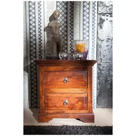 Massivmoebel24 Nachtschrank Oxford 52 x 40 x 54 cm Braun