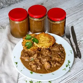 TATRABABKA Tatra Haxengulasch mit Soße im Glas exklusiv bei QVC Inhalt 1.200g