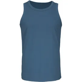 H.I.S. Tanktop "Unterhemd für Herren", Herren, Gr. 4/S, blau (dunkelblau, mittelblau, blau), Jersey, Obermaterial: 100% Baumwolle, unifarben, Basic, körpernah, Rundhals, Tops Tanktop, mit Rundhals aus Baumwolle, Topseller