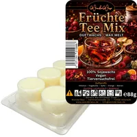 WonderWax Duftwachs Wax Melts für Duftlampe, 6 Kreise Duftmelt Wachsmelt Sojawachs Duftwachs Würfel für Raumdüfte, Wachs Duftöl Winter Indoor Schmelzen für Aromalampe Früchte Tee Mix