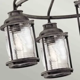 Elstead Lighting Ashland Bay 5-flg. Ø 66,3 cm grau Aluminium, Glas, Metall