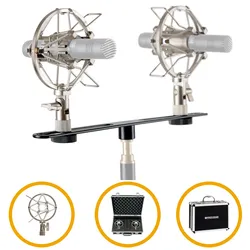 Pronomic Stereo Zubehörset für SCM-1 und andere  Kleinmembran Mikrofone im Koffer