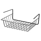 Hangekorb fur Schrank - Metall - schwarz - 29 x 21 x 11 cm - Schrankkorb