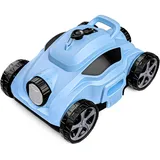 Rebongki Kabelloser Poolroboter mit Starker Saugkraft & Selbsteinparkfunktion – Automatischer Poolsauger für Über- und Unterwasserpools bis 100 m2 – 110 Min. Laufzeit
