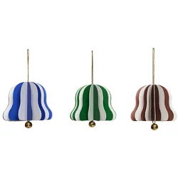 OYOY - Weihnachtsglocke Papier Ornament, mehrfarbig (3er Pack)