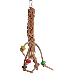 Lederzopf Vogelspielzeug ca. 37 cm