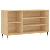 VidaXL Schuhregal Sonoma-Eiche 102x36x60 cm Holzwerkstoff