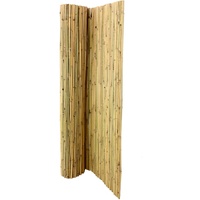 Bambusmatte Bali 180 x 300cm, extrem stabil, mit Draht durchbohrt - Bambus Rollzaun aus Bambusstangen 1,8m x 3m
