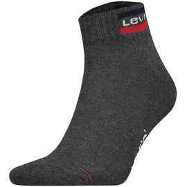 Levi's Kurzsocken 2 Paar Grau/Schwarz 39-42