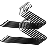 Eurotel - 12 Stück – Hosenbügel – Intelligentes Falten – Rutschfest – einfache Auswahl und Aufbewahrung