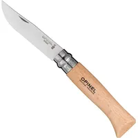 Opinel Taschenmesser No. 08 Edelstahlklinge mit Holzgriff