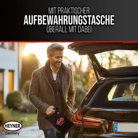 Heyner HEYNER® Doppelhub-Unterstellheber hydraulischer Wagenheber 5t Stempel-Wagenheber für SUV/PKW Hubhöhe 22,2-50cm