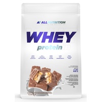 ALLNUTRITION Whey Protein Pulver mit Aminosäuren - Eiweiss Protein Pulver - Fettarmes Proteinpulver Isolate für Muskelaufbau und Erholung nach dem Fitness - 908g - Chocolate Nougat Caramel