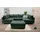 Collection AB Wohnlandschaft COLLECTION AB "Toni U-Form, B: 298 cm", grün (flaschengrün), B:298cm H:44cm T:184cm, 100%Polyester, Sofas, Wohnlandschaft, Set: Sofa & Hocker, 3 Zierkissen, Federkern, Topseller