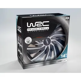WRC Turbo Bicolor 14 Zoll 4 Stück Schwarz/Silber