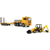 Bruder MAN TGA Tieflader mit JCB MIDI Baggerlader