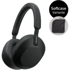 Sony WH1000XM5 Over-Ear-Kopfhörer (Freisprechfunktion, Hi-Res, Multi-Point-Verbindung, Noise-Cancelling, Rauschunterdrückung, Sprachsteuerung, Alexa, Google Assistant, A2DP Bluetooth, Bluetooth, HFP, HSP, AVRCP Bluetooth, inkl. Leichter Schutzhülle (Soft-Case) schwarz