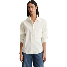 Marc O'Polo DENIM Damen Bluse aus Bio-Baumwolle klassisch, weiß (Scandinavian White), M