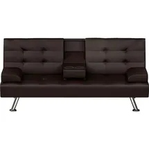 Hti-Living HTI-Living, Sofa, Klappsofa Braun Marwan (2-Sitzer)