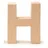 Glorex  6 2029 108 Papp Buchstabe H Buchstabe aus brauner Pappe ca. 17,5 X 5,5 cm groß zum bemalen und bekleben für Serviettentechnik und Décopatch ideal als Dekoration