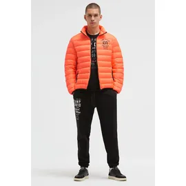 Camp David Winterjacke orange / schwarz 4XL