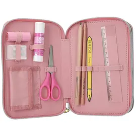 DEPESCHE TOPModel 3 Fach Federtasche Affen Applikation JUICY