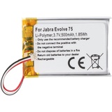 AccuCell Akku passend für Jabra Evolve 75 Headset, Jabra AHB572535PST, Li-Polymer, 3,7V