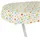 ANRO Wachstuch-Tischdecke abwaschbar Oval 180 x 140 cm Bunt