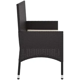 vidaXL Gartenbank 93 x 52 x 85 cm Schwarz