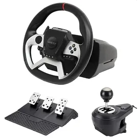 maxx tech Pro FF Racing Wheel Kit (Wheel, 3-Pedal Set & Shifter) - PS4/PC/Xbox