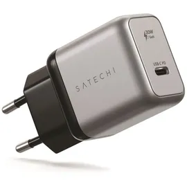 Satechi 30W USB-C GaN Wandladegerät - Schwarz/Silber