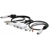 TRENDNET TK-215i Tastatur/Video/Maus (KVM)-Switch Weiß
