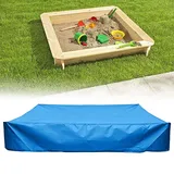 Sandkastenabdeckung Mit Kordelzug, Sandkastenplane 120x120cm, Wasser