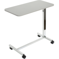 Betttisch Pflegetisch mit Rollen & kippsicherem Fahrgestell Tischplatte: 76 x 38