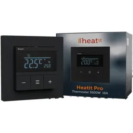 Heat it Heatit Pro Thermostat (Black Matt)