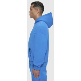 dropsize Bazix Republiq Super Heavy Blank Zip Hoodie - Blau